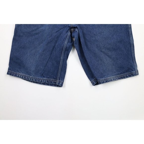 Vintage Johnny Blaze 38 Faded Method Man Wutang Loose Baggy Fit Denim Shorts - Picture 3 of 11